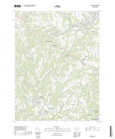 United States Geological Survey Ellsworth, PA (2023, 24000-Scale) digital map