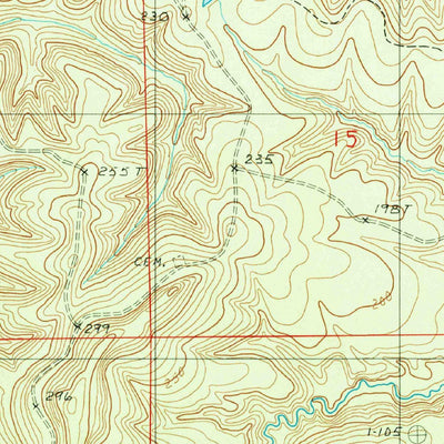 United States Geological Survey Elm Bluff, AL (1987, 24000-Scale) digital map