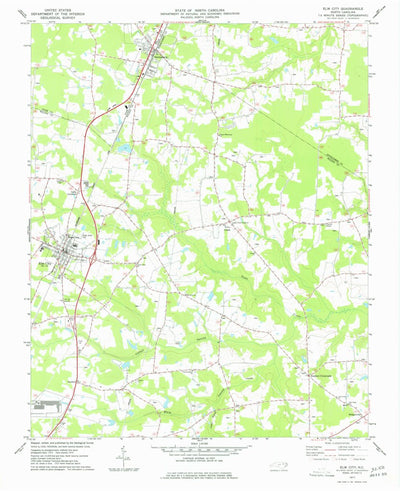 United States Geological Survey Elm City, NC (1977, 24000-Scale) digital map