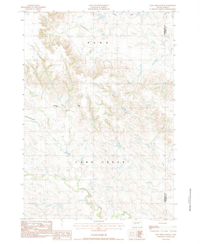 United States Geological Survey Elm Creek Ranch, SD (1983, 24000-Scale) digital map
