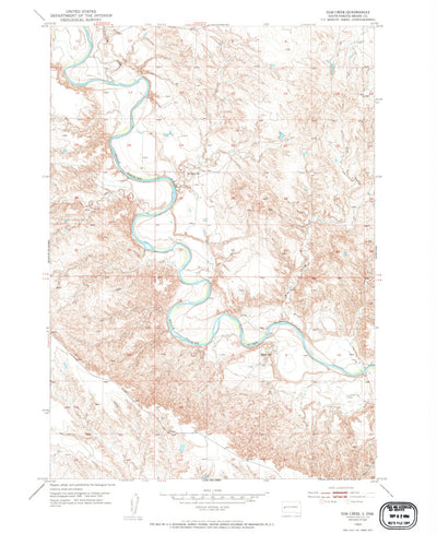 United States Geological Survey Elm Creek, SD (1953, 24000-Scale) digital map