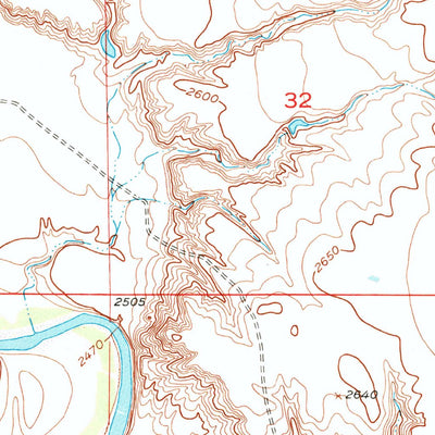 United States Geological Survey Elm Creek, SD (1953, 24000-Scale) digital map