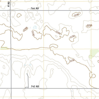 United States Geological Survey Elm Creek SE, NE (2021, 24000-Scale) digital map