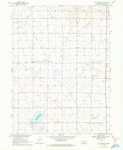 United States Geological Survey Elm Creek SW, NE (1970, 24000-Scale) digital map