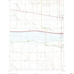 United States Geological Survey Elm Creek West, NE (2021, 24000-Scale) digital map