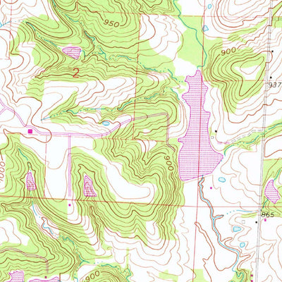 United States Geological Survey Elm, MO (1962, 24000-Scale) digital map