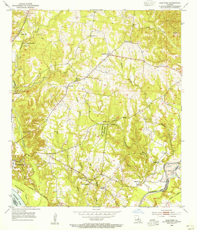 United States Geological Survey Elm Park, LA (1954, 24000-Scale) digital map