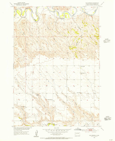 United States Geological Survey Elm Springs, SD (1954, 24000-Scale) digital map