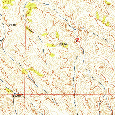 United States Geological Survey Elm Springs, SD (1954, 24000-Scale) digital map