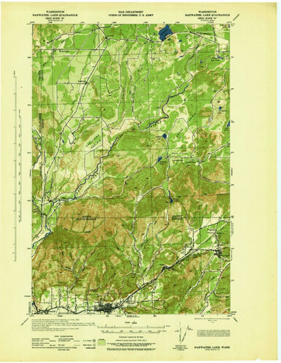 United States Geological Survey Elma, WA (1943, 62500-Scale) digital map