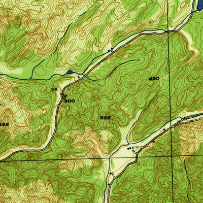 United States Geological Survey Elma, WA (1943, 62500-Scale) digital map