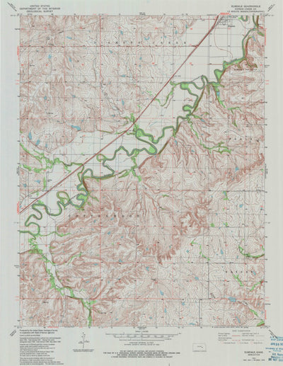 United States Geological Survey Elmdale, KS (1989, 24000-Scale) digital map