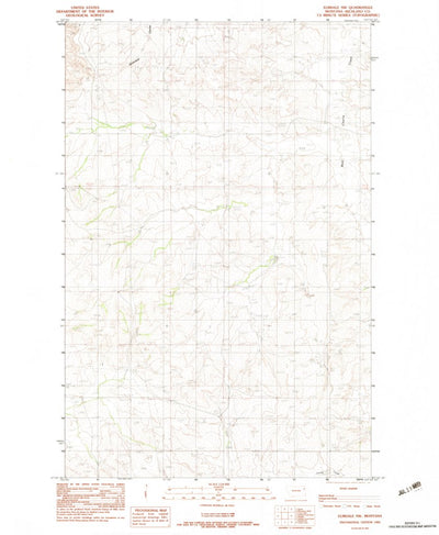 United States Geological Survey Elmdale NW, MT (1983, 24000-Scale) digital map