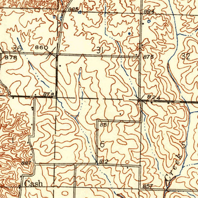 United States Geological Survey Elmer, MO (1937, 48000-Scale) digital map