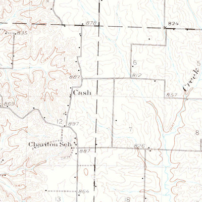 United States Geological Survey Elmer, MO (1942, 62500-Scale) digital map