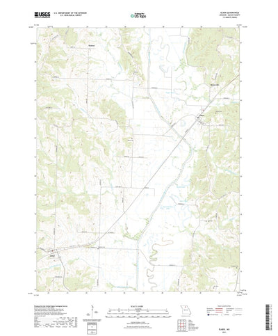 United States Geological Survey Elmer, MO (2021, 24000-Scale) digital map