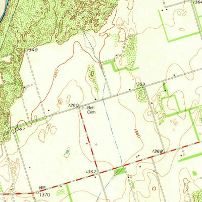 United States Geological Survey Elmer, OK-TX (1958, 62500-Scale) digital map