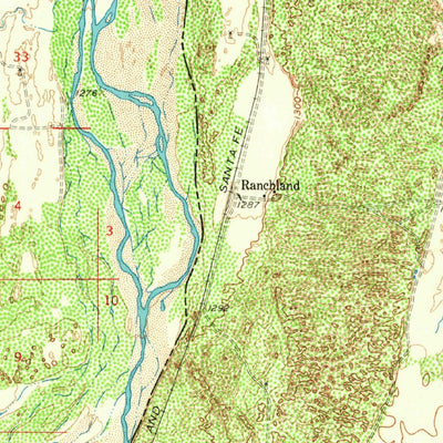 United States Geological Survey Elmer, OK-TX (1958, 62500-Scale) digital map