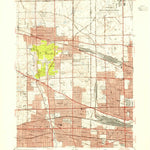 United States Geological Survey Elmhurst, IL (1953, 24000-Scale) digital map