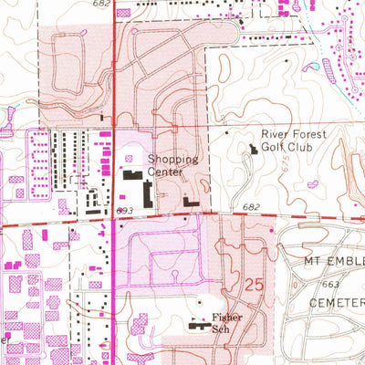 United States Geological Survey Elmhurst, IL (1963, 24000-Scale) digital map