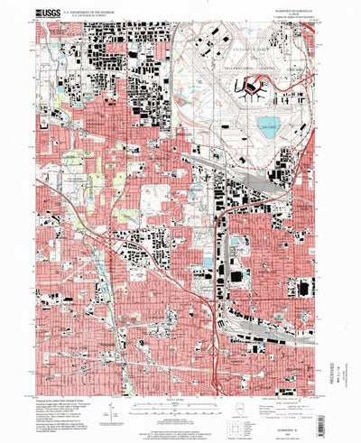 United States Geological Survey Elmhurst, IL (1997, 24000-Scale) digital map