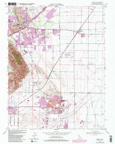 United States Geological Survey Elmira, CA (1953, 24000-Scale) digital map