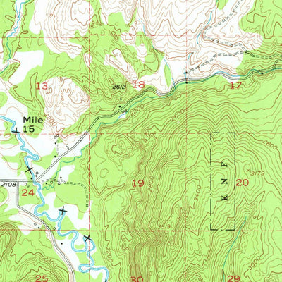 United States Geological Survey Elmira, ID (1951, 62500-Scale) digital map