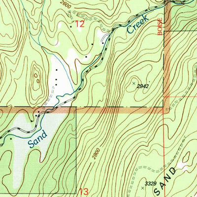 United States Geological Survey Elmira, ID (1996, 24000-Scale) digital map