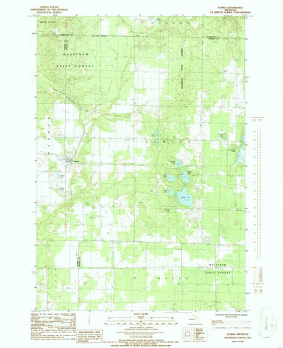 United States Geological Survey Elmira, MI (1986, 24000-Scale) digital map