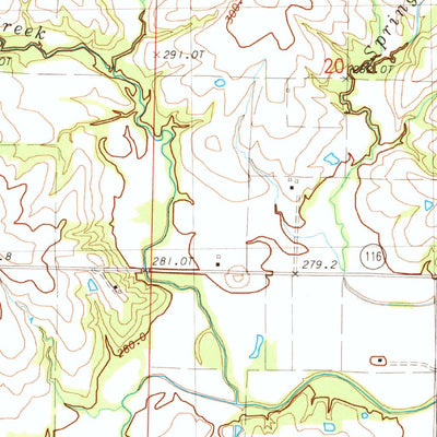 United States Geological Survey Elmira, MO (1984, 24000-Scale) digital map