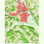 United States Geological Survey Elmira, NY-PA (1953, 24000-Scale) digital map