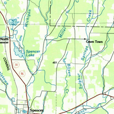 United States Geological Survey Elmira, NY-PA (1986, 100000-Scale) digital map