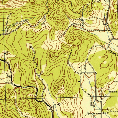 United States Geological Survey Elmira, OR (1942, 62500-Scale) digital map