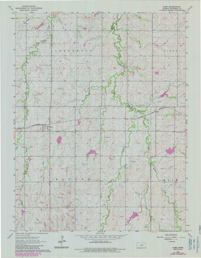 United States Geological Survey Elmo, KS (1964, 24000-Scale) digital map
