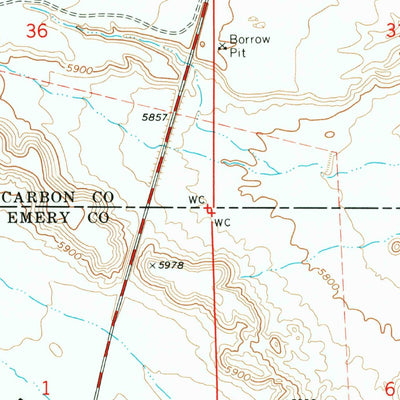 United States Geological Survey Elmo, UT (1969, 24000-Scale) digital map