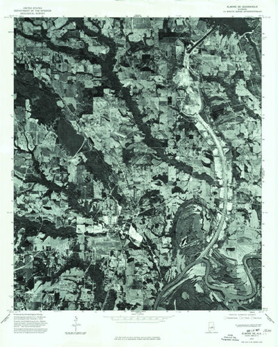 United States Geological Survey Elmore, AL (1975, 24000-Scale) digital map