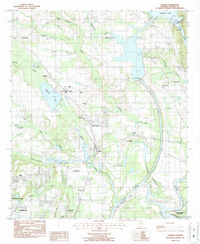 United States Geological Survey Elmore, AL (1987, 24000-Scale) digital map