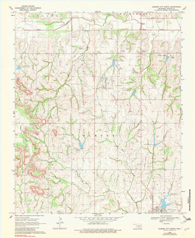 United States Geological Survey Elmore City North, OK (1969, 24000-Scale) digital map