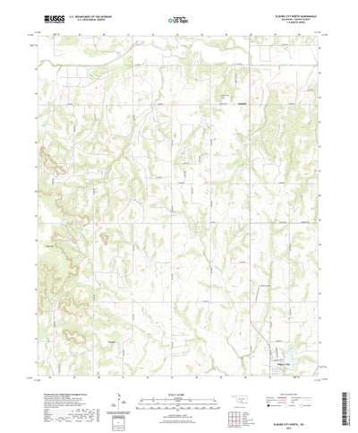 United States Geological Survey Elmore City North, OK (2022, 24000-Scale) digital map