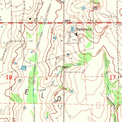 United States Geological Survey Elmore City South, OK (1969, 24000-Scale) digital map
