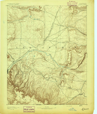 United States Geological Survey Elmore, CO (1893, 125000-Scale) digital map