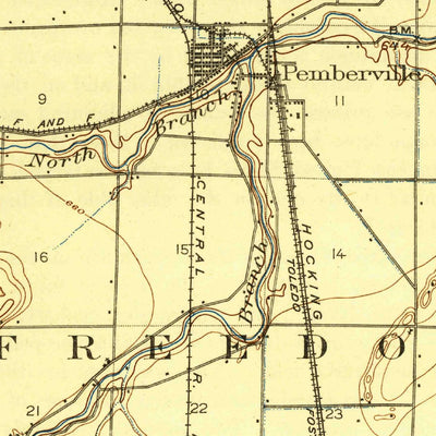 United States Geological Survey Elmore, OH (1903, 62500-Scale) digital map