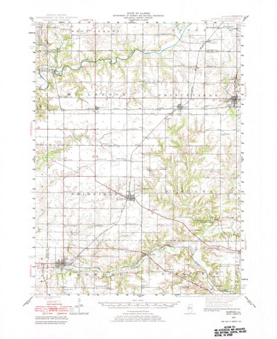 United States Geological Survey Elmwood, IL (1944, 62500-Scale) digital map