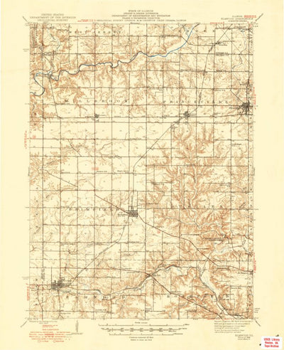 United States Geological Survey Elmwood, IL (1948, 62500-Scale) digital map