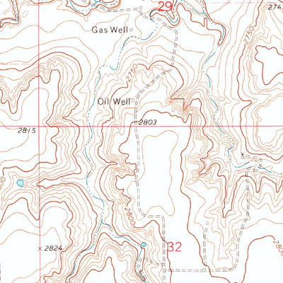 United States Geological Survey Elmwood, OK (1973, 24000-Scale) digital map