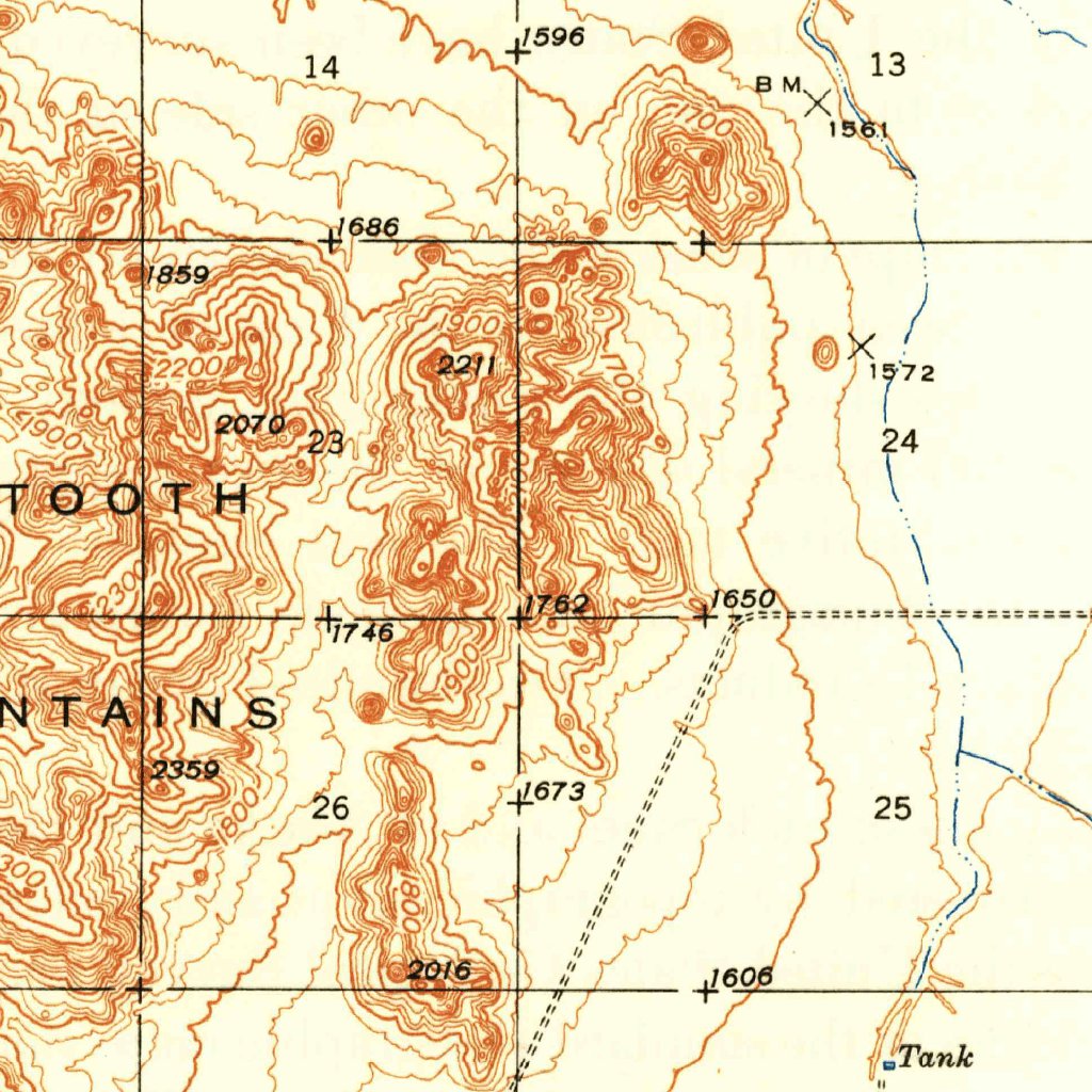 Eloy, AZ (1948, 62500-Scale) Map by United States Geological Survey ...