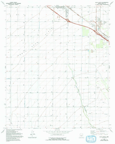 United States Geological Survey Eloy South, AZ (1981, 24000-Scale) digital map