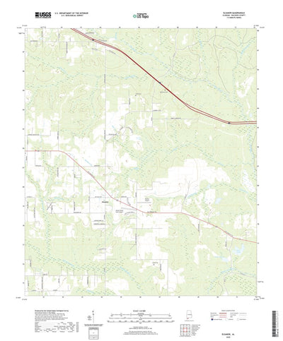 United States Geological Survey Elsanor, AL (2020, 24000-Scale) digital map