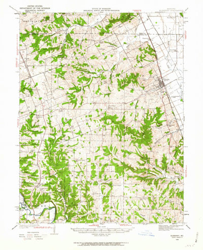 United States Geological Survey Elsberry, MO (1934, 62500-Scale) digital map