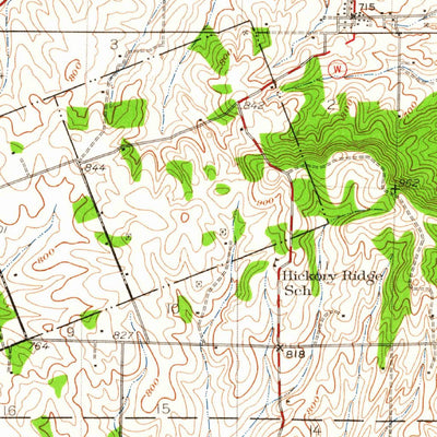 United States Geological Survey Elsberry, MO (1934, 62500-Scale) digital map